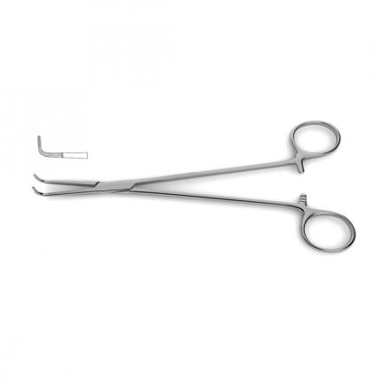 Mixter Right Angle Forceps - Longitudinal Serrations & Cross-Serrated Tips