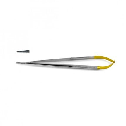 Needle Holder - Tungsten Carbide, Round Handle